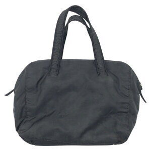 Prada handbag nylon black logo embroidered Tessuto